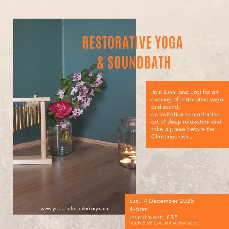 Restorative yoga and Sound bath in Canterbury